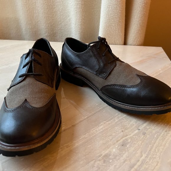 ROBERT WAYNE ATLAS Brown Wingtips Men's Size 10 1/2 Like New! - Picture 8 of 8